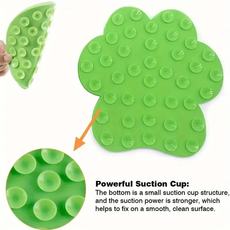 Suction Cup Silicone Pet Lick Mat – Slow Feeder & Bathing Distraction Pad
