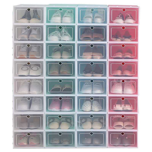 Stackable Shoe Box – Clear Plastic Storage Organizer
