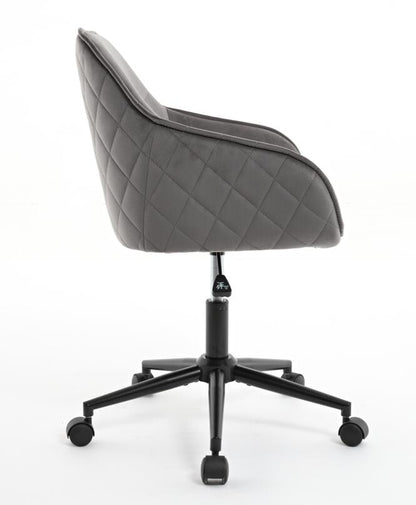 Velvet Office Desk Chair, Modern Home Desk Chair with Wheels