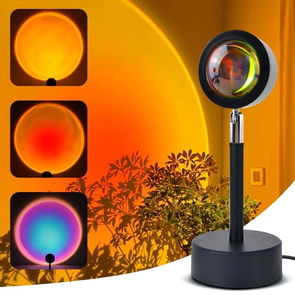 Bluetooth Sunset Projection Lamp – Ambient Mood Lighting