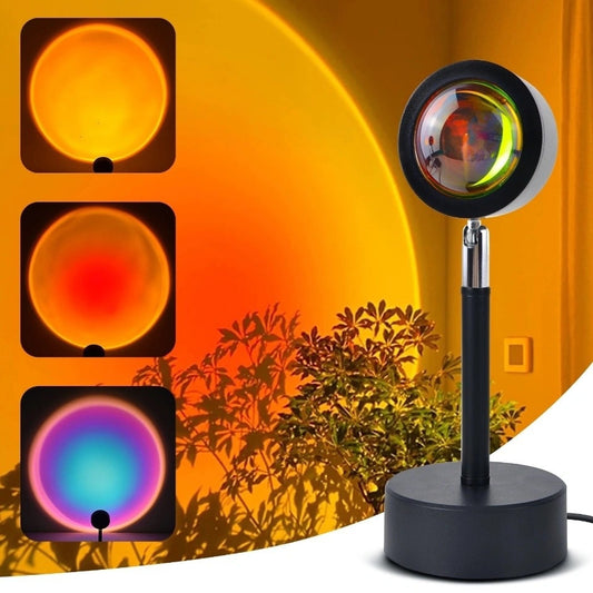 Bluetooth Sunset Projection Lamp – Ambient Mood Lighting
