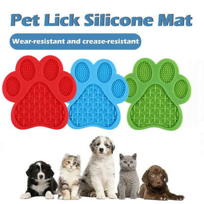 Suction Cup Silicone Pet Lick Mat – Slow Feeder & Bathing Distraction Pad