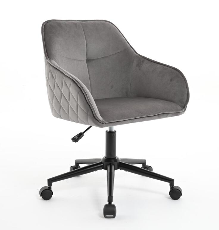 Velvet Office Desk Chair, Modern Home Desk Chair with Wheels