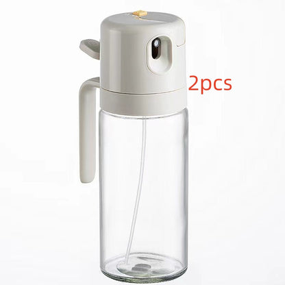 2-in-1 Glass Oil Sprayer & Pourer (550ml) – Automatic Flip & Precise Control