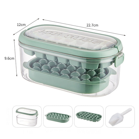 Silicone Ice Cube Tray – Large Capacity Ice Storage Box