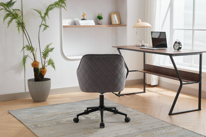 Velvet Office Desk Chair, Modern Home Desk Chair with Wheels