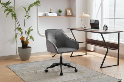 Velvet Office Desk Chair, Modern Home Desk Chair with Wheels
