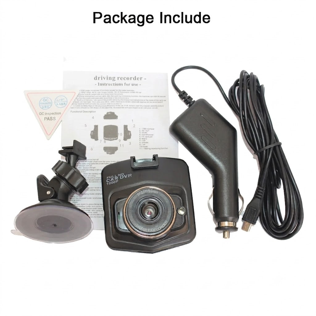 Sleek 1080P Full HD Dash Cam – Crystal-Clear Road Protection