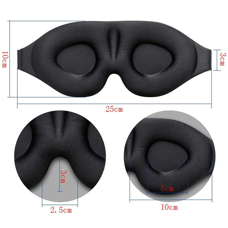 3D Memory Foam Sleep Eye Mask – Total Blackout & Slow-Rebound Comfort