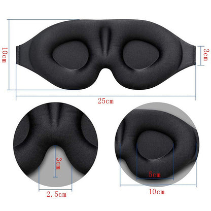 3D Memory Foam Sleep Eye Mask – Total Blackout & Slow-Rebound Comfort