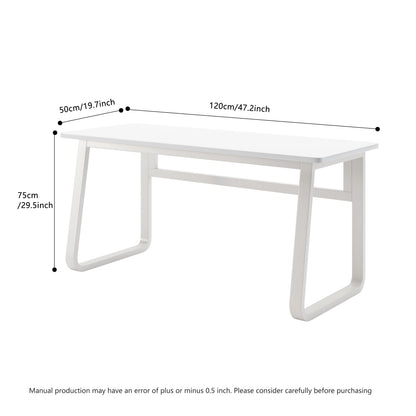 47.2" Modern White Computer & Gaming Desk
