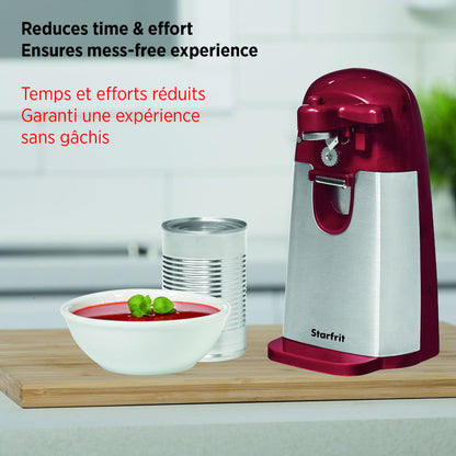 3-in-1 Automatic Electric Can Opener — Hands-Free Opening, Sharpening & More