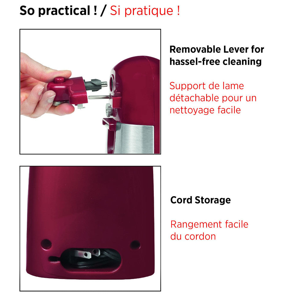 3-in-1 Automatic Electric Can Opener — Hands-Free Opening, Sharpening & More