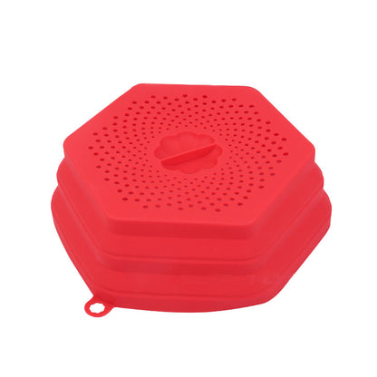 Collapsible Silicone Microwave Food Cover – Splatter Guard & Plate Lid