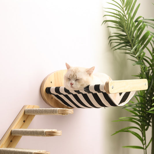 Wall-Mounted Wooden Pet Climbing Frame / Shelf (A, B, C & D Variants)