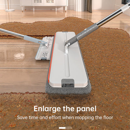Hands-Free Mop & Bucket Set with 8 Microfiber Pads