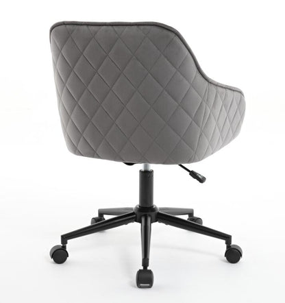 Velvet Office Desk Chair, Modern Home Desk Chair with Wheels