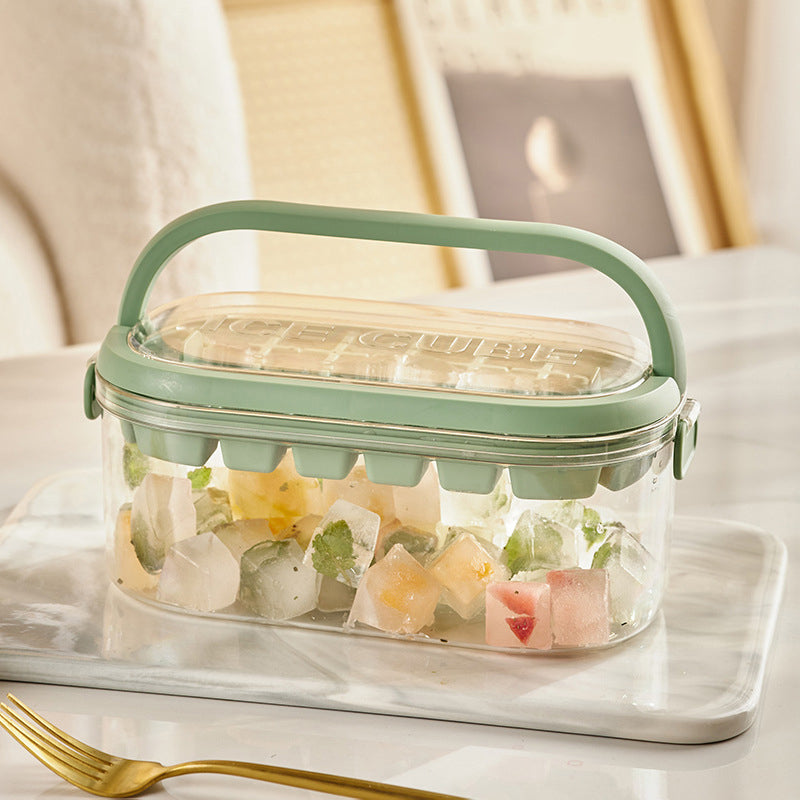 Silicone Ice Cube Tray – Large Capacity Ice Storage Box