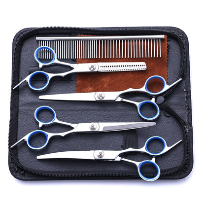 Pet Grooming Scissors Set – Complete Trimming Kit for Dogs & Cats