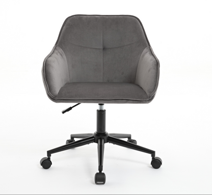 Velvet Office Desk Chair, Modern Home Desk Chair with Wheels