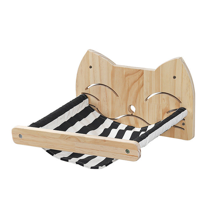 Wall-Mounted Wooden Pet Climbing Frame / Shelf (A, B, C & D Variants)