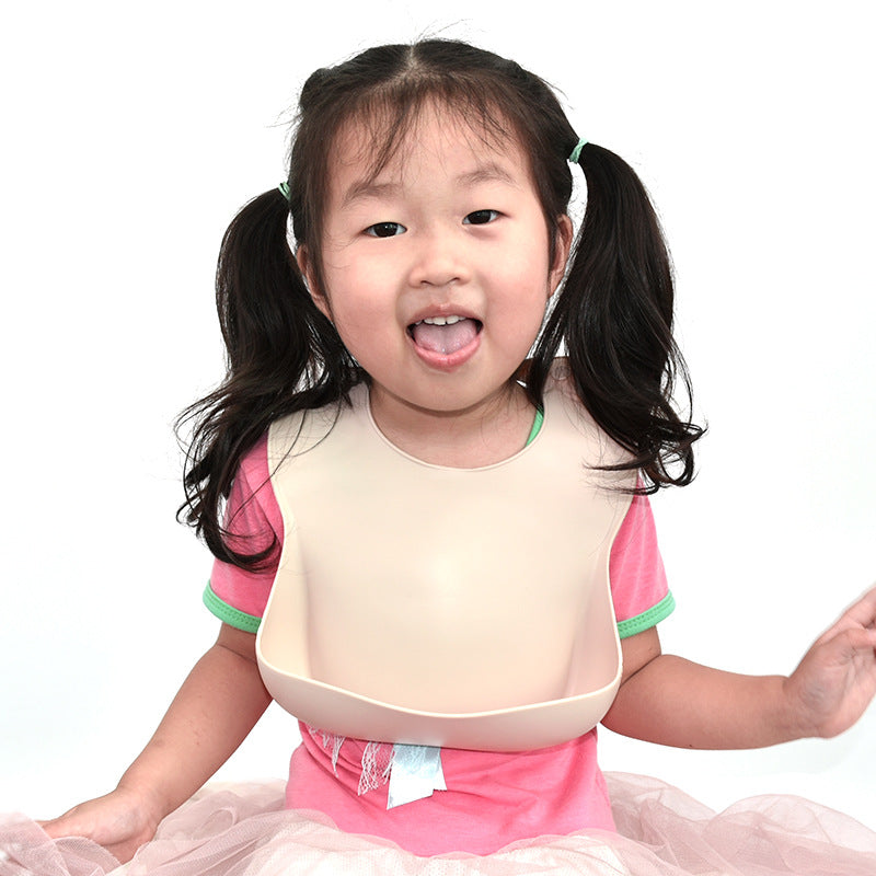 3-Piece Silicone Baby Feeding Set – Waterproof Bib, Suction Bowl & Utensil