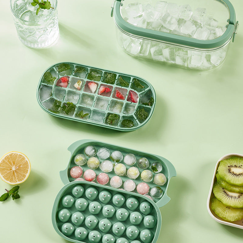 Silicone Ice Cube Tray – Large Capacity Ice Storage Box