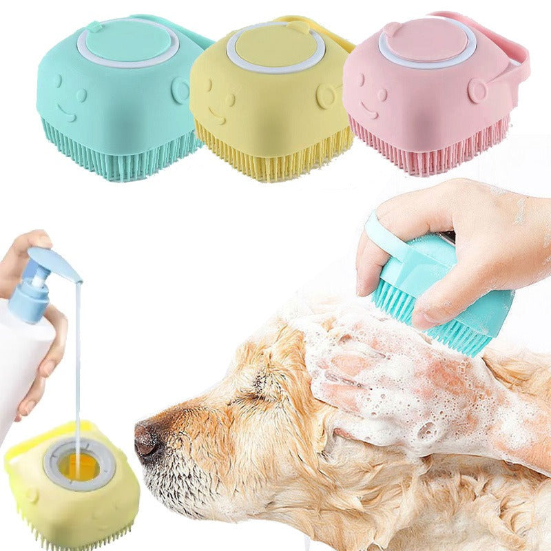 Dog and cat shower massage brush glove