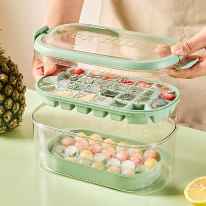 Silicone Ice Cube Tray – Large Capacity Ice Storage Box