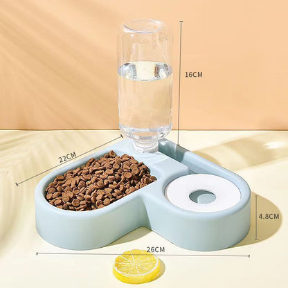 Automatic Water & Food Pet Bowl – Splash-Proof & Corner-Fitting