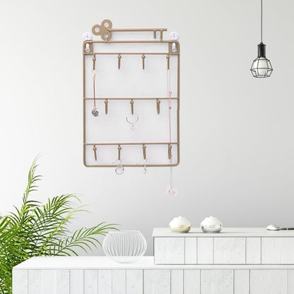 Modern Creative Iron Wall-Mounted Key & Coat Holder — 11-Hook Decorative Organizer