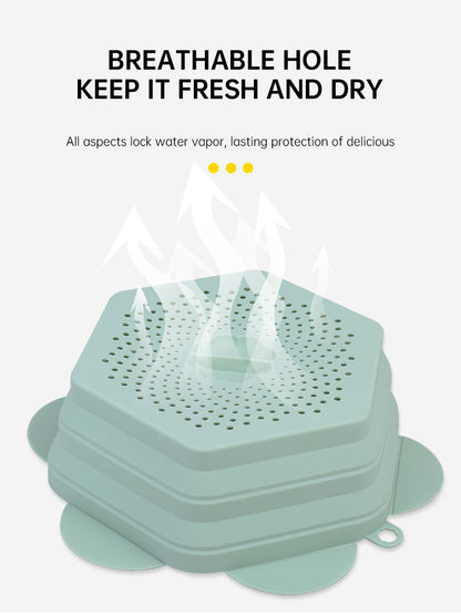 Collapsible Silicone Microwave Food Cover – Splatter Guard & Plate Lid