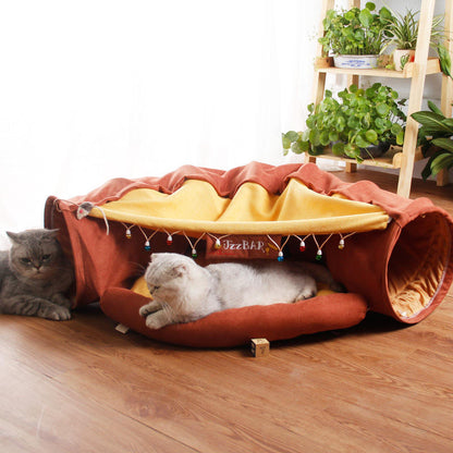 Collapsible Fabric Pet Tunnel Tube Toy