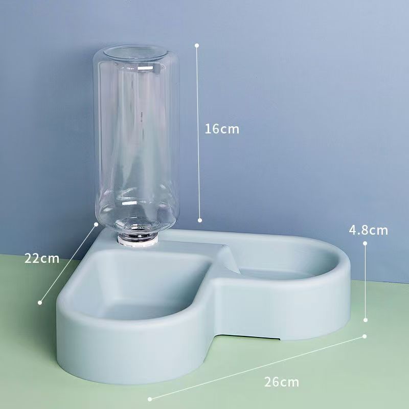 Automatic Water & Food Pet Bowl – Splash-Proof & Corner-Fitting
