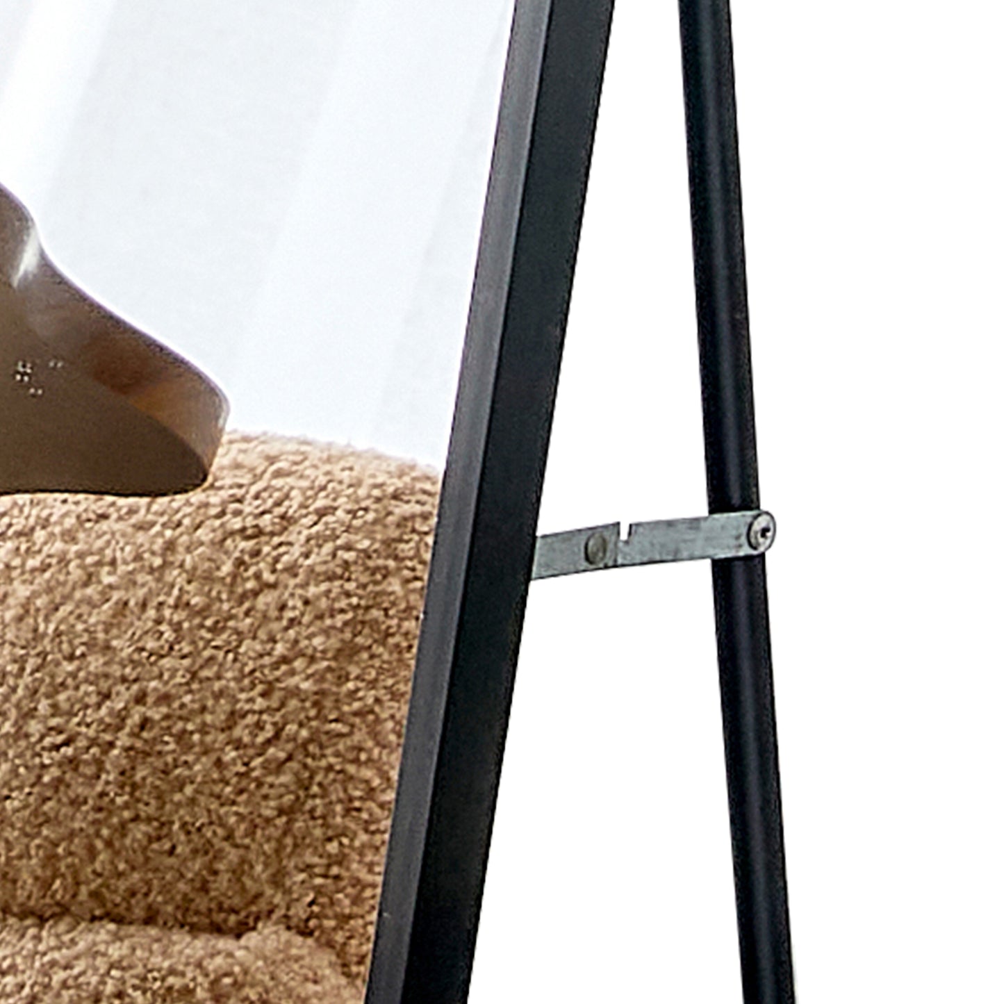 Wall mounted full-length mirror black 65 * 23“