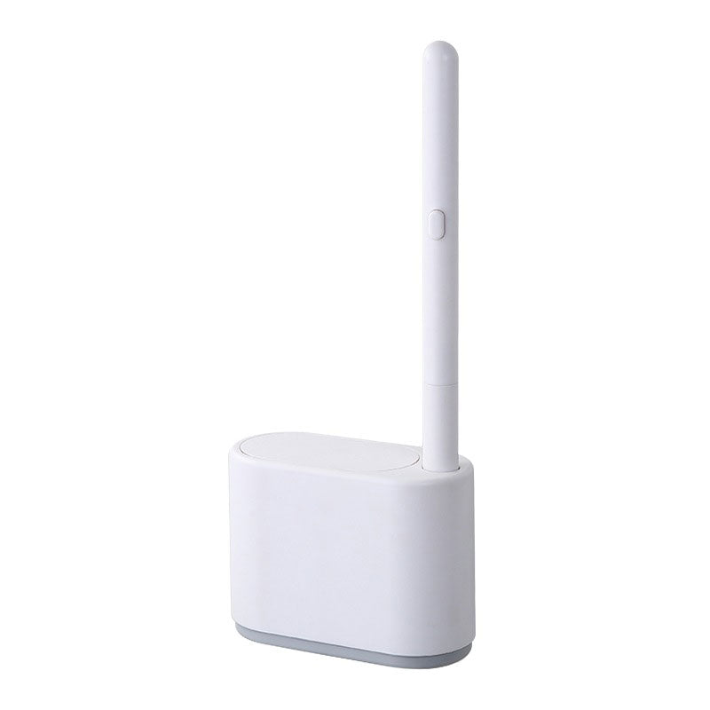 Wall-Mounted Toilet Brush with Automatic Lid & Cleaning Solution