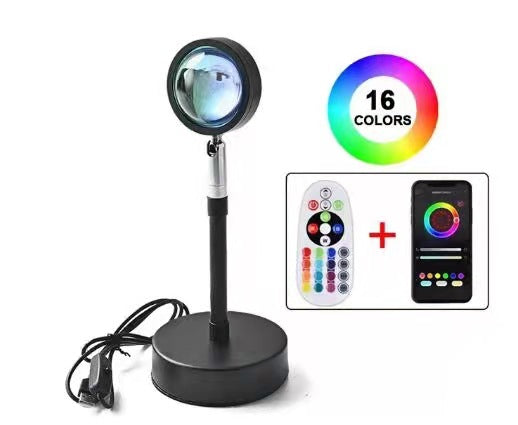 Bluetooth Sunset Projection Lamp – Ambient Mood Lighting