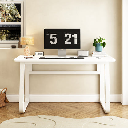 47.2" Modern White Computer & Gaming Desk