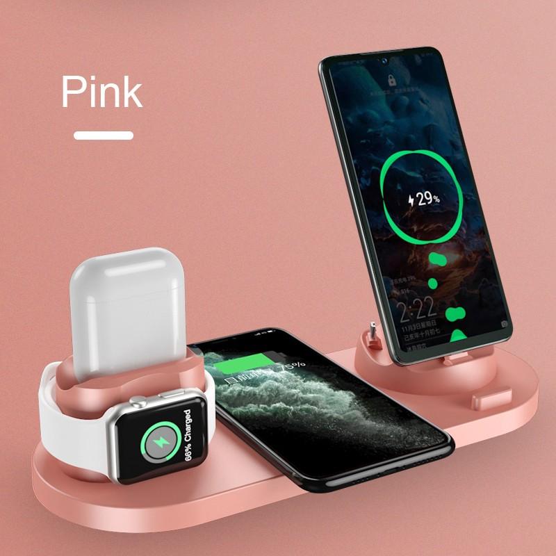 3-in-1 Wireless Charging Station – Phone, Watch & Earbuds Charger