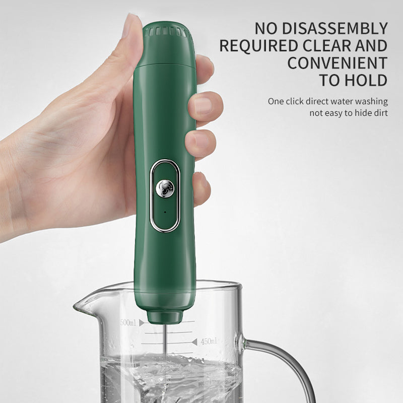 Handheld Electric Milk Frother – Battery-Operated Drink Mixer & Foam Maker