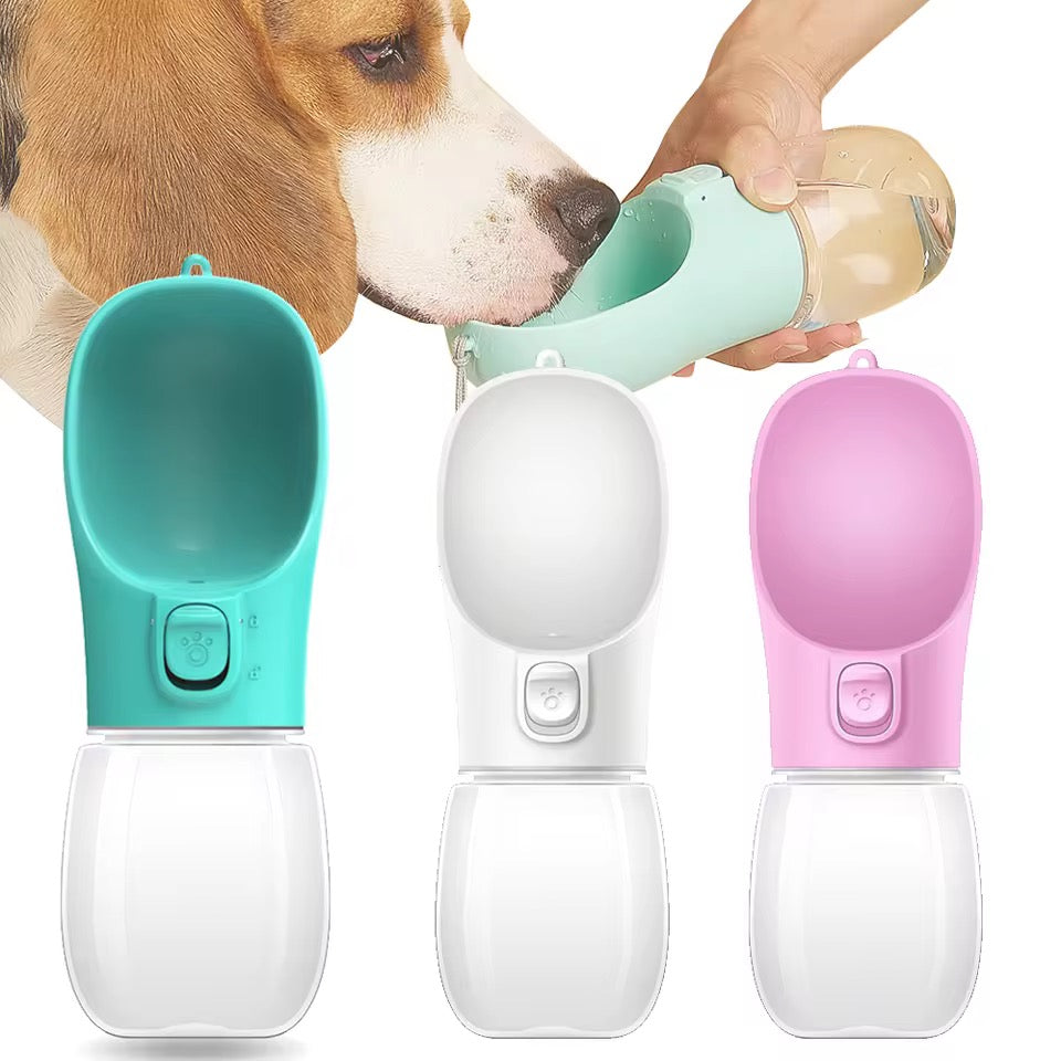 Portable Dog Water Bottle – 2-in-1 Travel Dispenser & Drinking Bowl