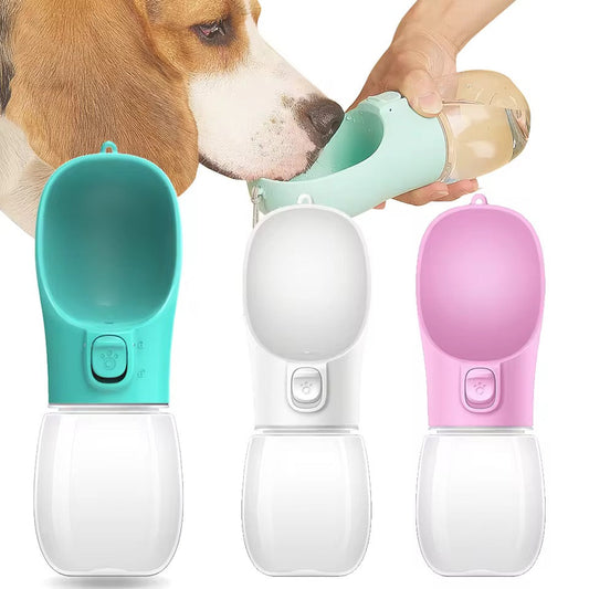 Portable Dog Water Bottle – 2-in-1 Travel Dispenser & Drinking Bowl