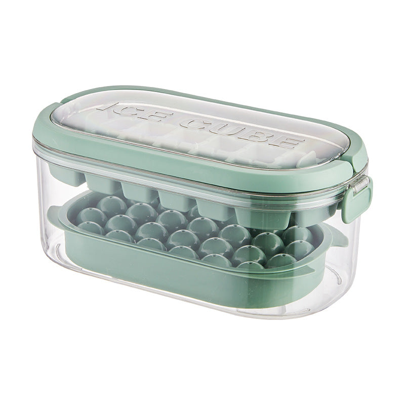 Silicone Ice Cube Tray – Large Capacity Ice Storage Box