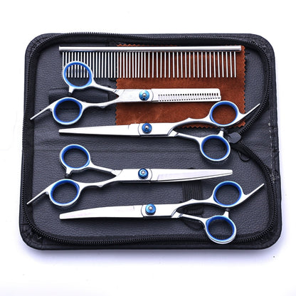 Pet Grooming Scissors Set – Complete Trimming Kit for Dogs & Cats