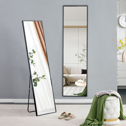 Wall mounted full-length mirror black 65 * 23“