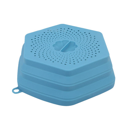 Collapsible Silicone Microwave Food Cover – Splatter Guard & Plate Lid