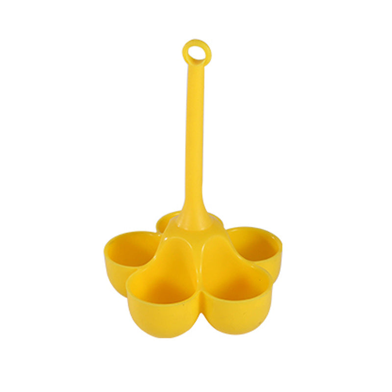 5-Hole Silicone Egg Boiler & Steamer Tray with Drain Holes