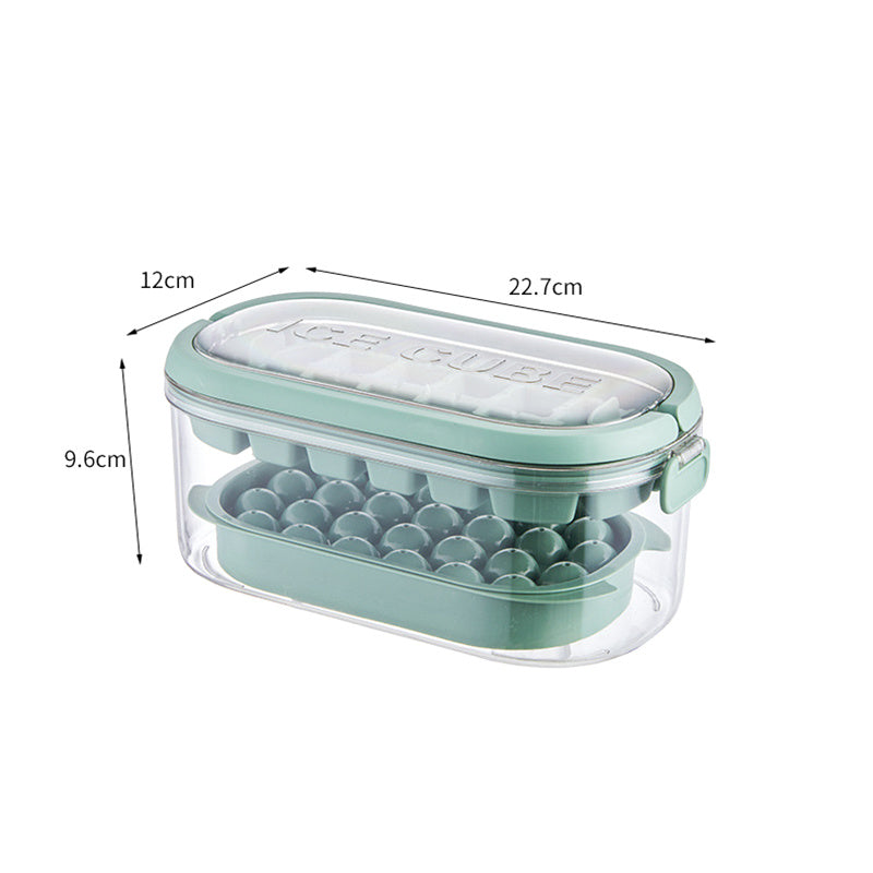 Silicone Ice Cube Tray – Large Capacity Ice Storage Box