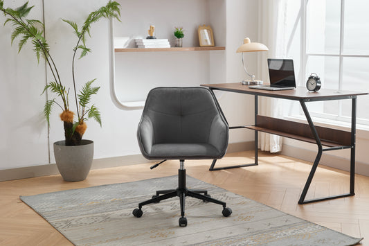 Velvet Office Desk Chair, Modern Home Desk Chair with Wheels