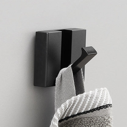 Folding Towel Hanger & Wall Hook (Black Gold) — Versatile Space-Saving Organization